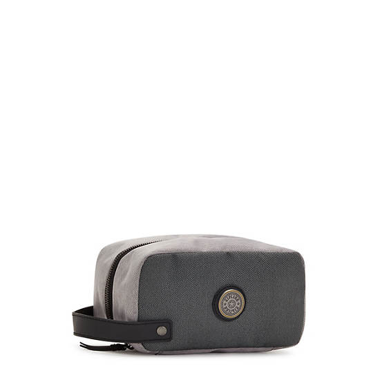 Trousses De Toilette Kipling Riaz Grise Noir | FR 1458CT